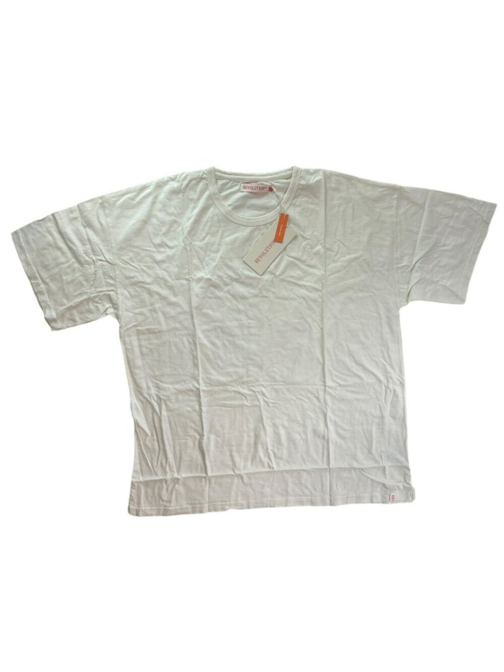 Revolution Off White Loose Fit T-Shirt Seasonal Streetwear & Nostalgia Men's XL